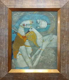 Вълшебен лунен ангел - картина на Петър Мичев