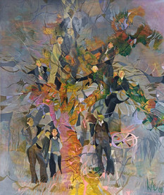 The tree - painting by Krasimir Bonev