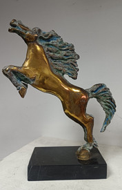 Horse - jump, sculpture by Andrey Moskov