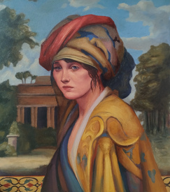  Момиче с тюрбан - картина на Пламен Овчаров