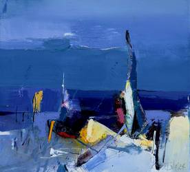 Seascape 3 - painting by Plamen Bonev