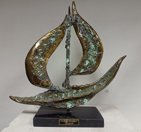 Boat - sculpture by Andrey Moskov