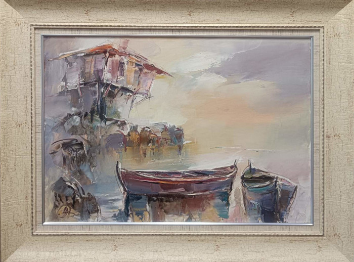 Boats - painting by Yuriy Kovachev