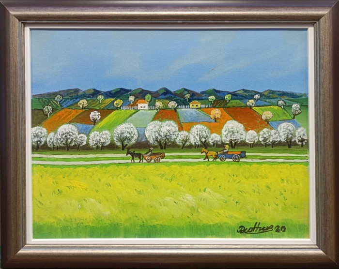 It's spring again - painting by Radi Nedelchev