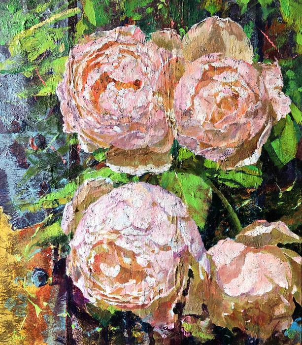 Roses 1 - painting by Penyo Ivanov