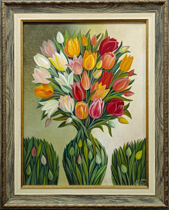 Spring bouquet - painting by Neli Zenova